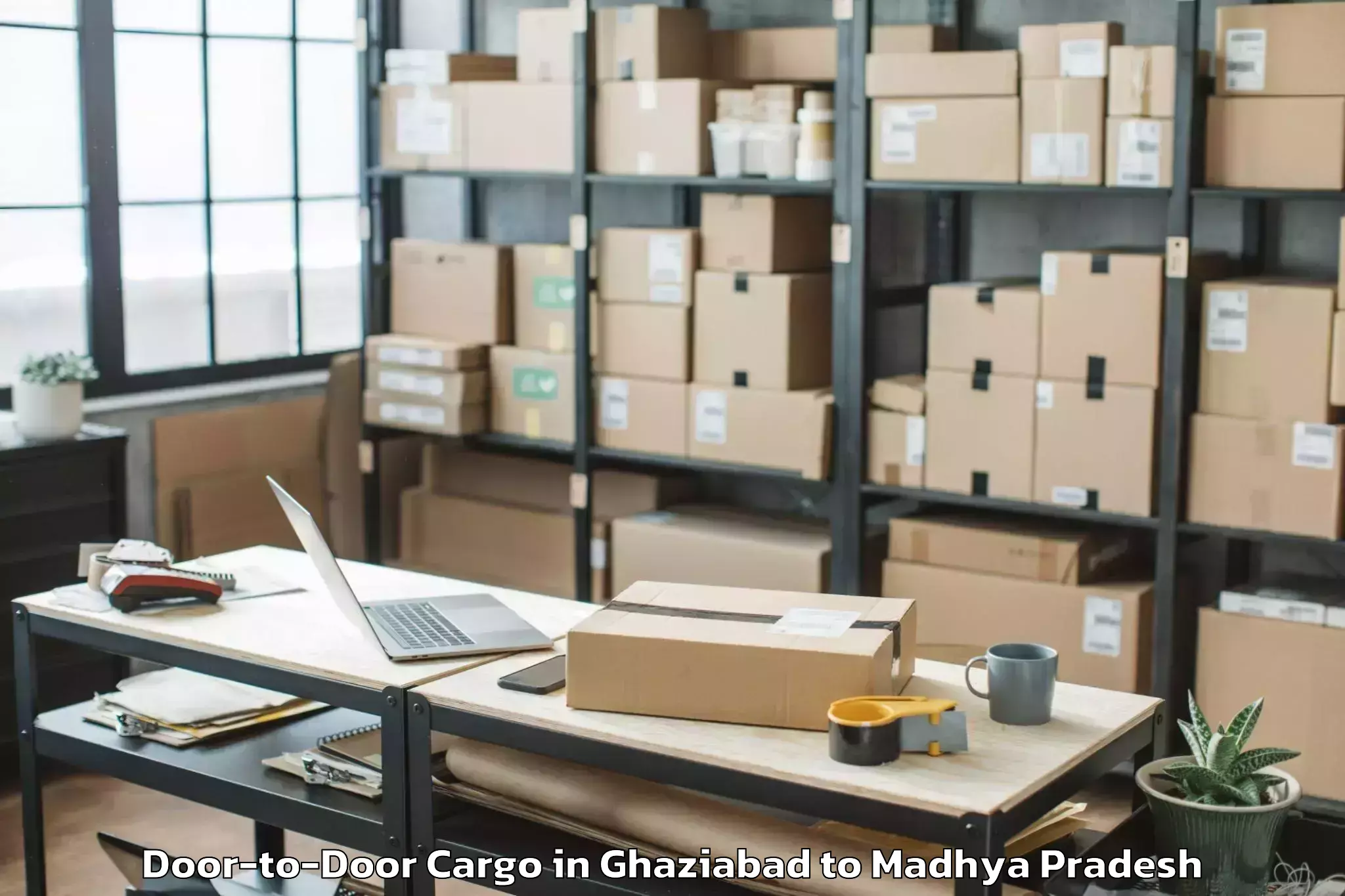 Quality Ghaziabad to Porsa Door To Door Cargo